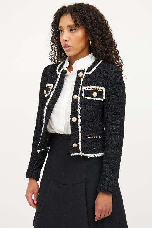 Generation Love Black 
White Tweed Jacket