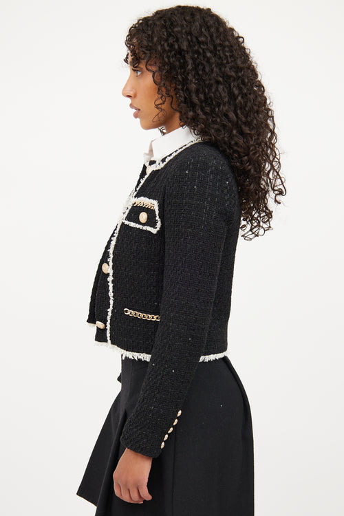 Generation Love Black 
White Tweed Jacket