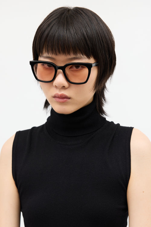 Gentle Monster Black 
Brown Momati Square Sunglasses