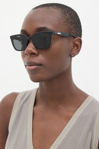 Gentle Monster Black Mondo Tapered Square Sunglasses