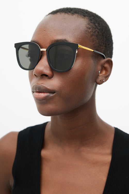 Gentle Monster Black Slow Slowly Square Sunglasses