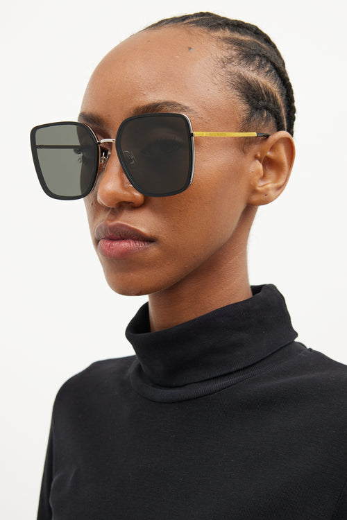 Gentle Monster Black 
Gold MuMu Sunglasses