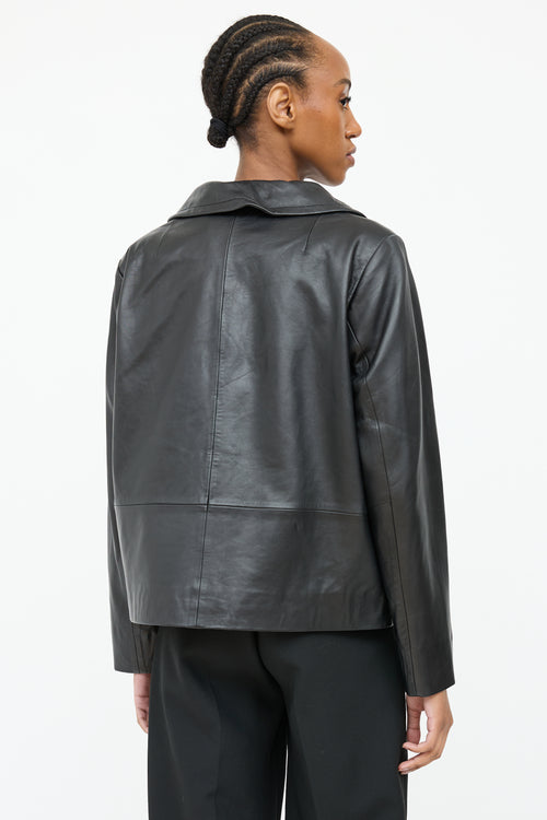 Gerard Darel Cropped Leather Jacket