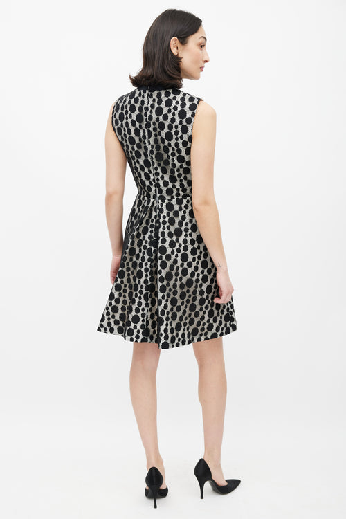 Giambattista Valli Black Dot Lace Mini Dress