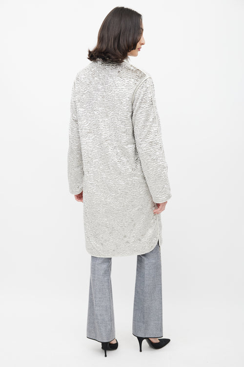 Giambattista Valli Grey Textured Coat