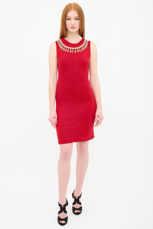 Giambattista Valli Jersey Knit Shift Dress