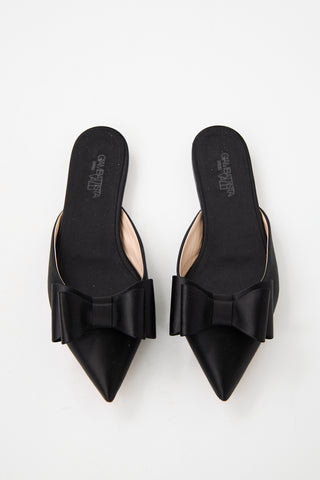 Giambattista Valli Satin Bow Pop Mule