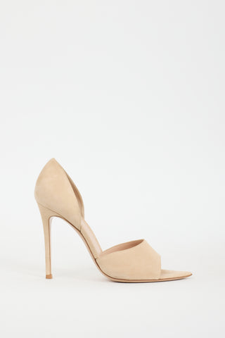 Gianvito Rossi Beige Suede Bree Sandal