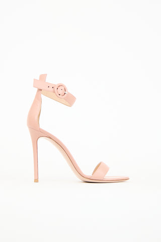 Gianvito Rossi Beige Leather Portofino Heel