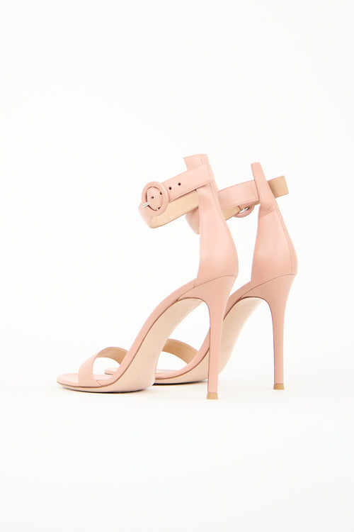  Beige Leather Portofino Heel