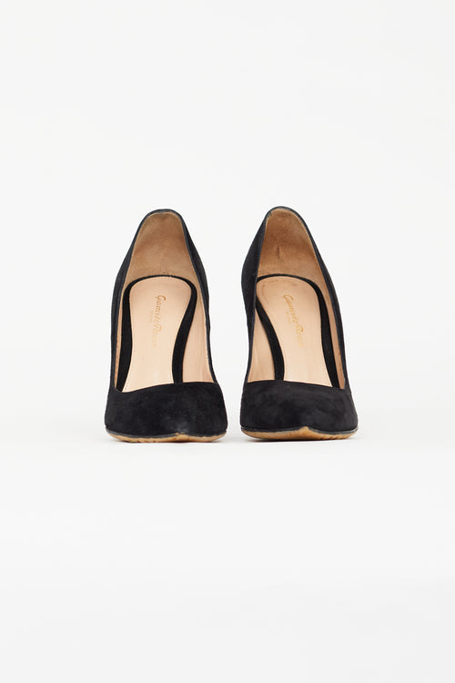 Gianvito Rossi Black Suede Pump