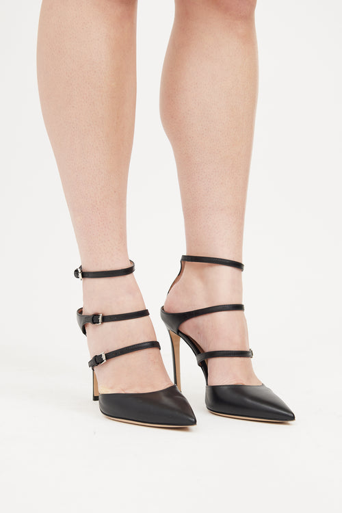 Gianvito Rossi Black Carey Pump