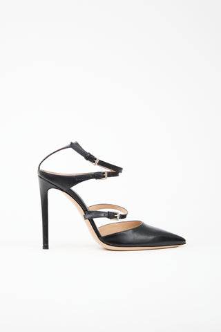 Gianvito Rossi Leather Carey Heel