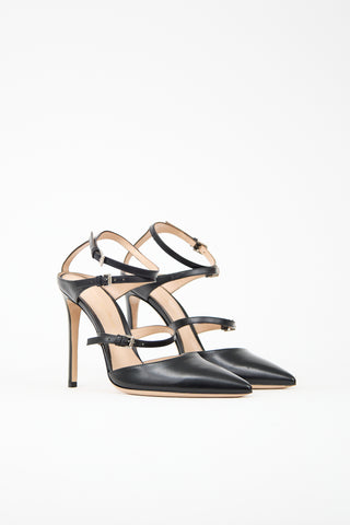 Gianvito Rossi Leather Carey Heel