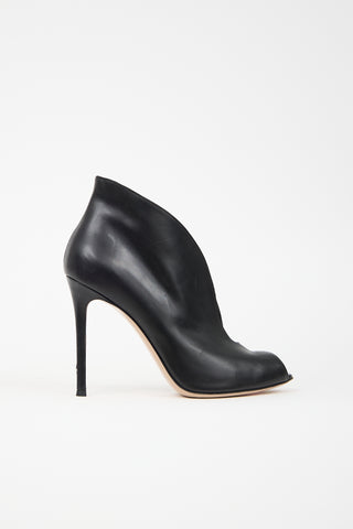 Gianvito Rossi Leather V-Neck Heel