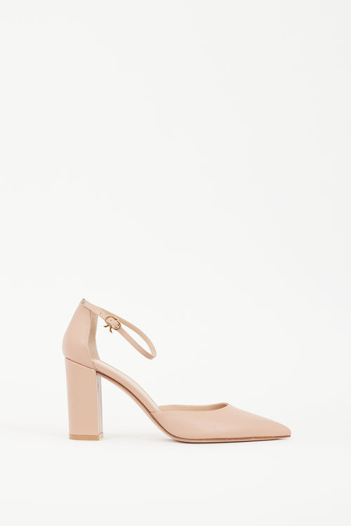 Gianvito Rossi Beige Leather Ribbon D
Orsay 90mm Pump