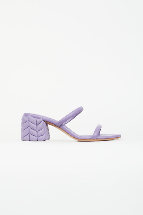 Gianvito Rossi Purple Florea 60 Leather Sandal