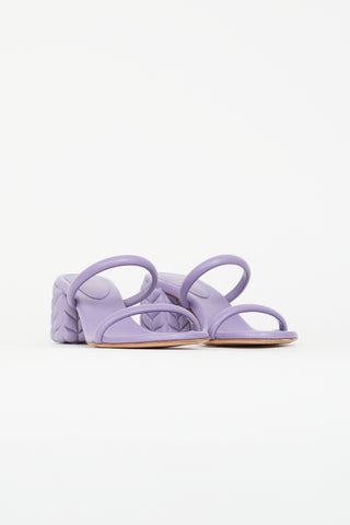 Gianvito Rossi Purple Florea 60 Leather Sandal