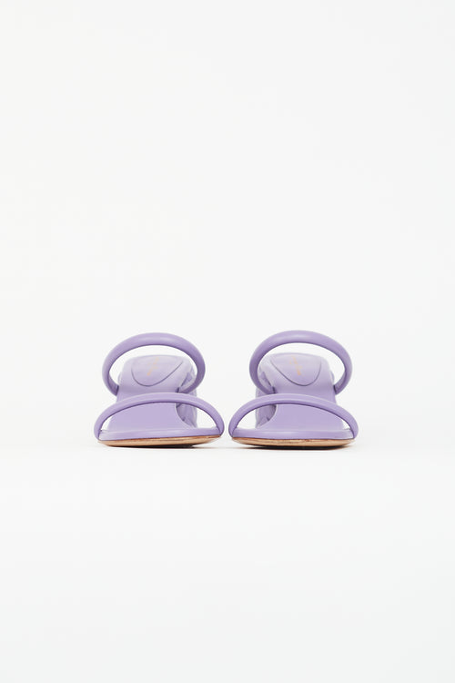 Gianvito Rossi Purple Florea 60 Leather Sandal