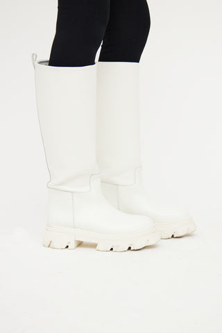 Gia x Pernille Teisbaek White Tall Boot