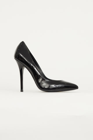 Giuseppe Zanotti Black Patent Pointed Toe Pump