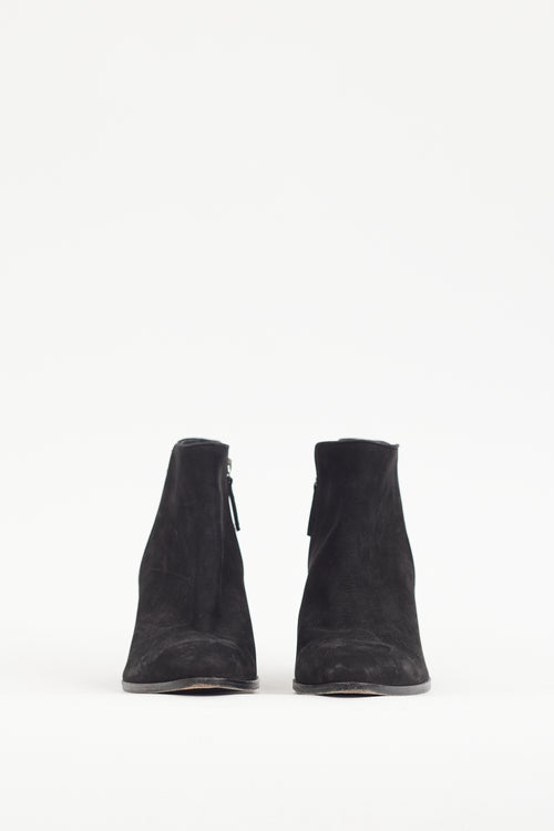 Giuseppe Zanotti Black Suede Nicky Boot