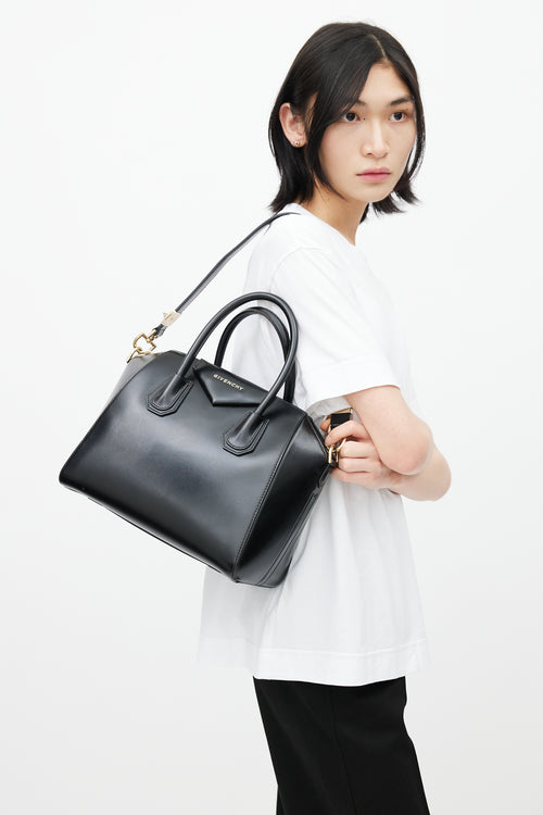 Givenchy 2013 Black Leather Small Antigona Shoulder Bag