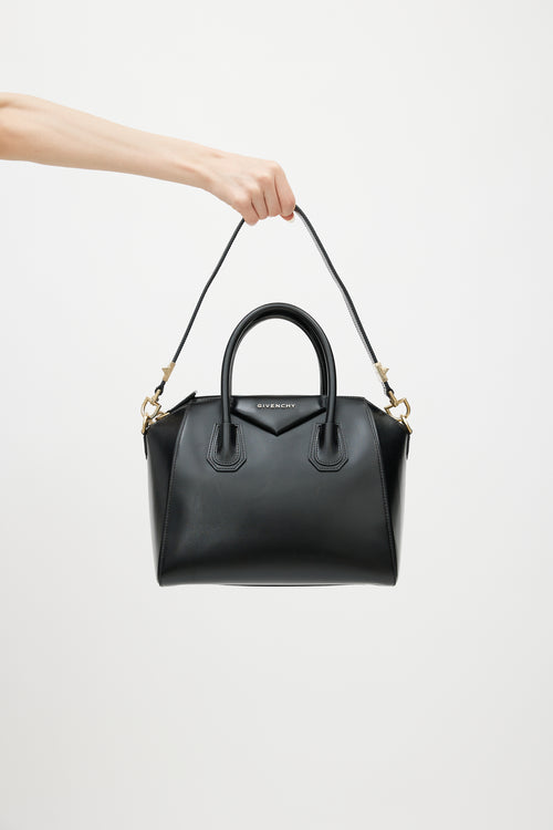 Givenchy 2013 Black Leather Small Antigona Shoulder Bag