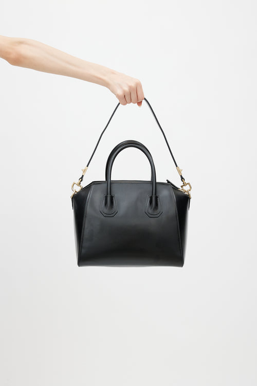 Givenchy 2013 Black Leather Small Antigona Shoulder Bag