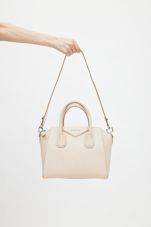 Givenchy 2015 Beige Leather Small Antigona Shoulder Bag