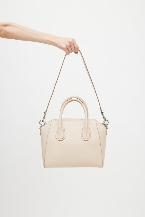 Givenchy 2015 Beige Leather Small Antigona Shoulder Bag