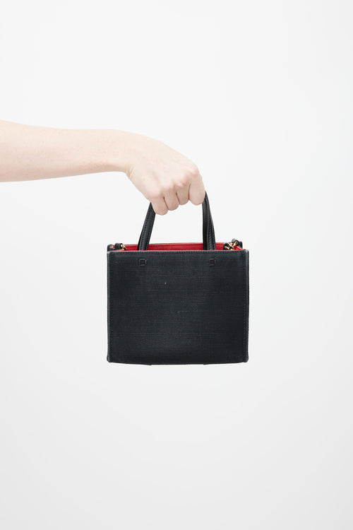 Givenchy 2022 Black Canvas Mini G-Tote Bag