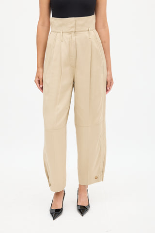 Givenchy Beige High Waist Balloon Trouser