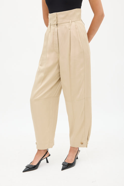 Givenchy Beige High Waist Balloon Trouser