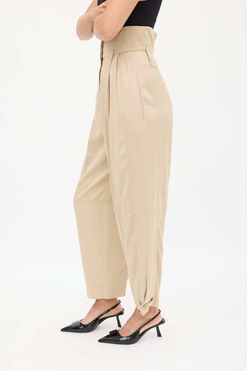 Givenchy Beige High Waist Balloon Trouser