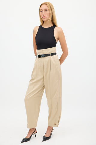 Givenchy Beige High Waist Balloon Trouser