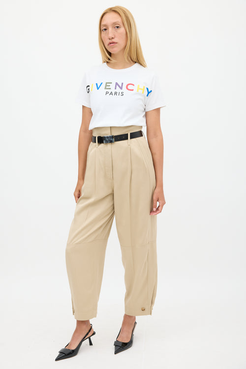 Givenchy Beige High Waist Balloon Trouser