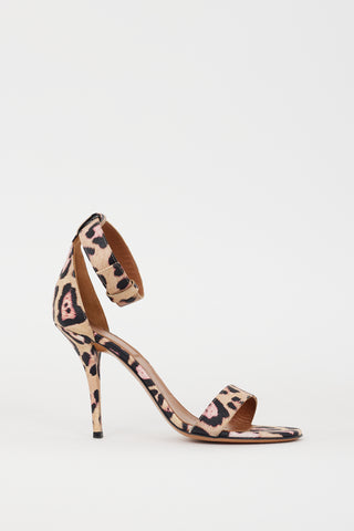 Givenchy Beige 
Multi Printed Leather Infinity Retra Heel