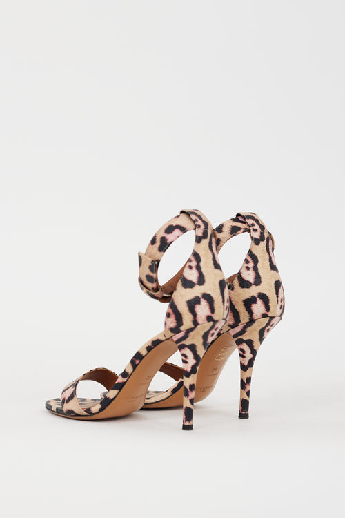 Givenchy Beige 
Multi Printed Leather Infinity Retra Heel