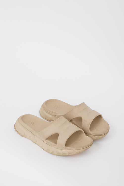 Givenchy Beige Rubber Marshmallow Sandal