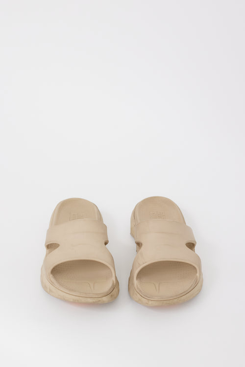 Givenchy Beige Rubber Marshmallow Sandal