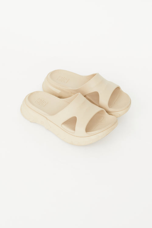 Givenchy Beige Rubber Marshmallow Slide