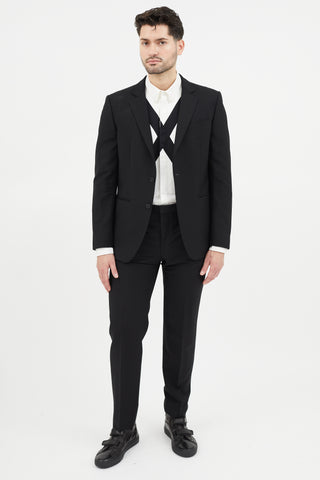 Givenchy Black Wool Two Piece Suit