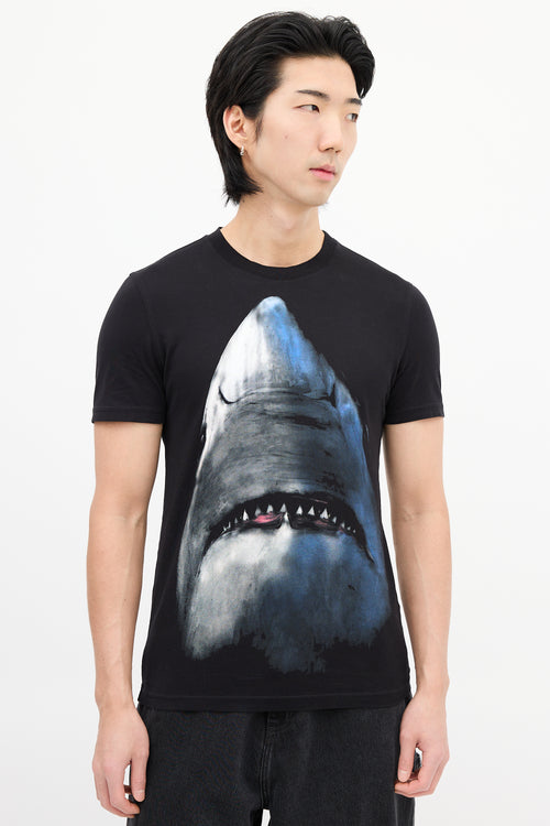 Givenchy Black 
Blue Graphic T-Shirt