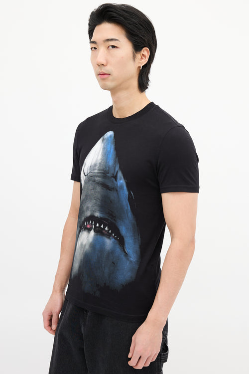 Givenchy Black 
Blue Graphic T-Shirt