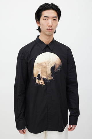 Givenchy Black 
Brown Skull Shirt