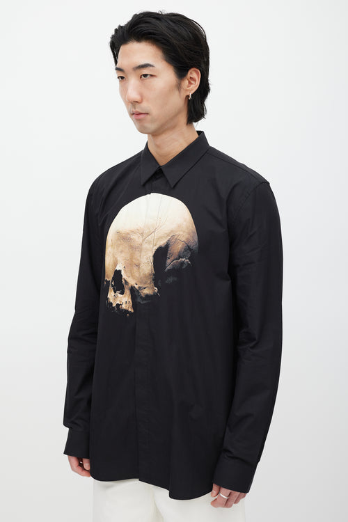 Givenchy Black 
Brown Skull Shirt