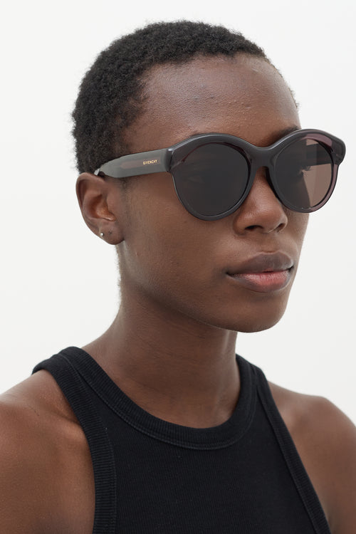 Givenchy Black GV7050S Circular Sunglasses