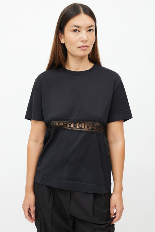 Black Lace Logo T-Shirt