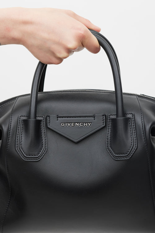 Givenchy Black Leather Small Antigona Soft Crossbody Bag